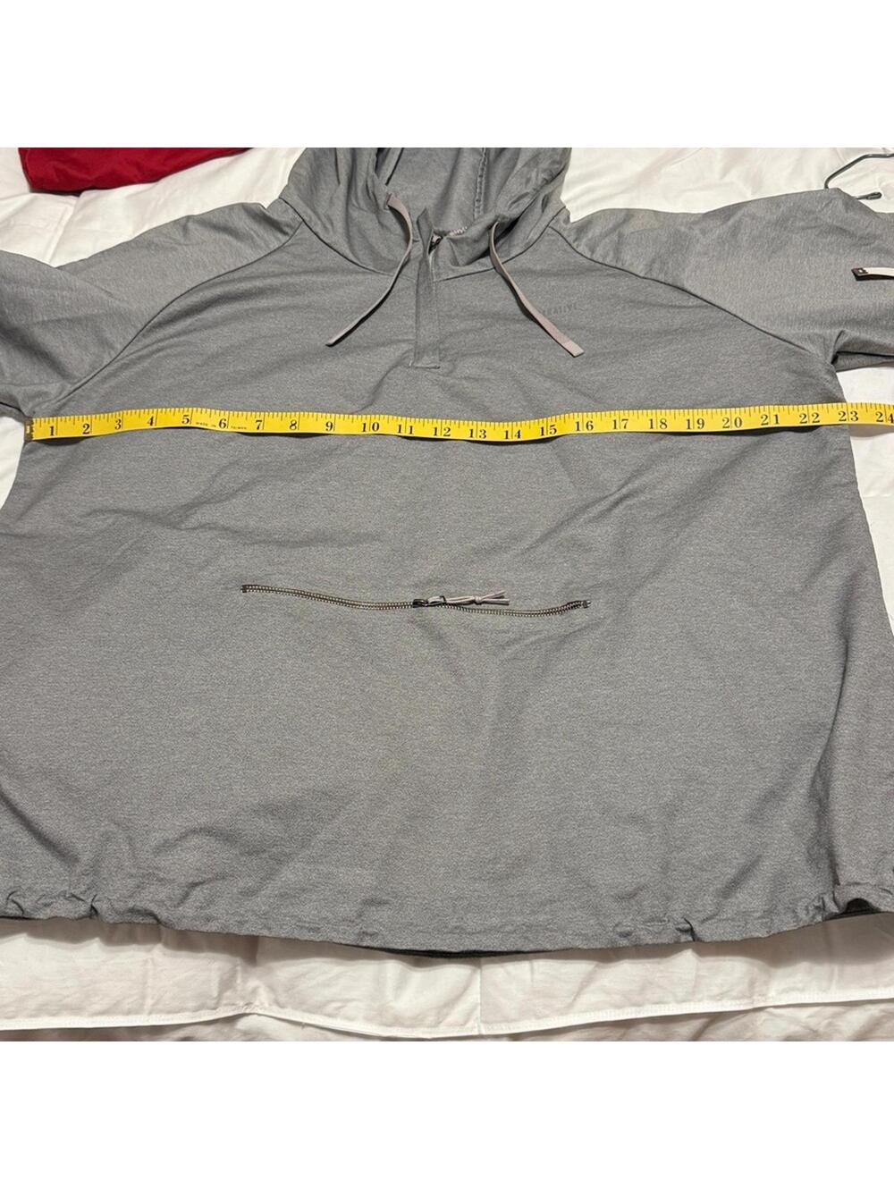 REI Co-op Gray Pullover Anorak Hoodie Size Large Good Used Condition - Picture 5 of 8